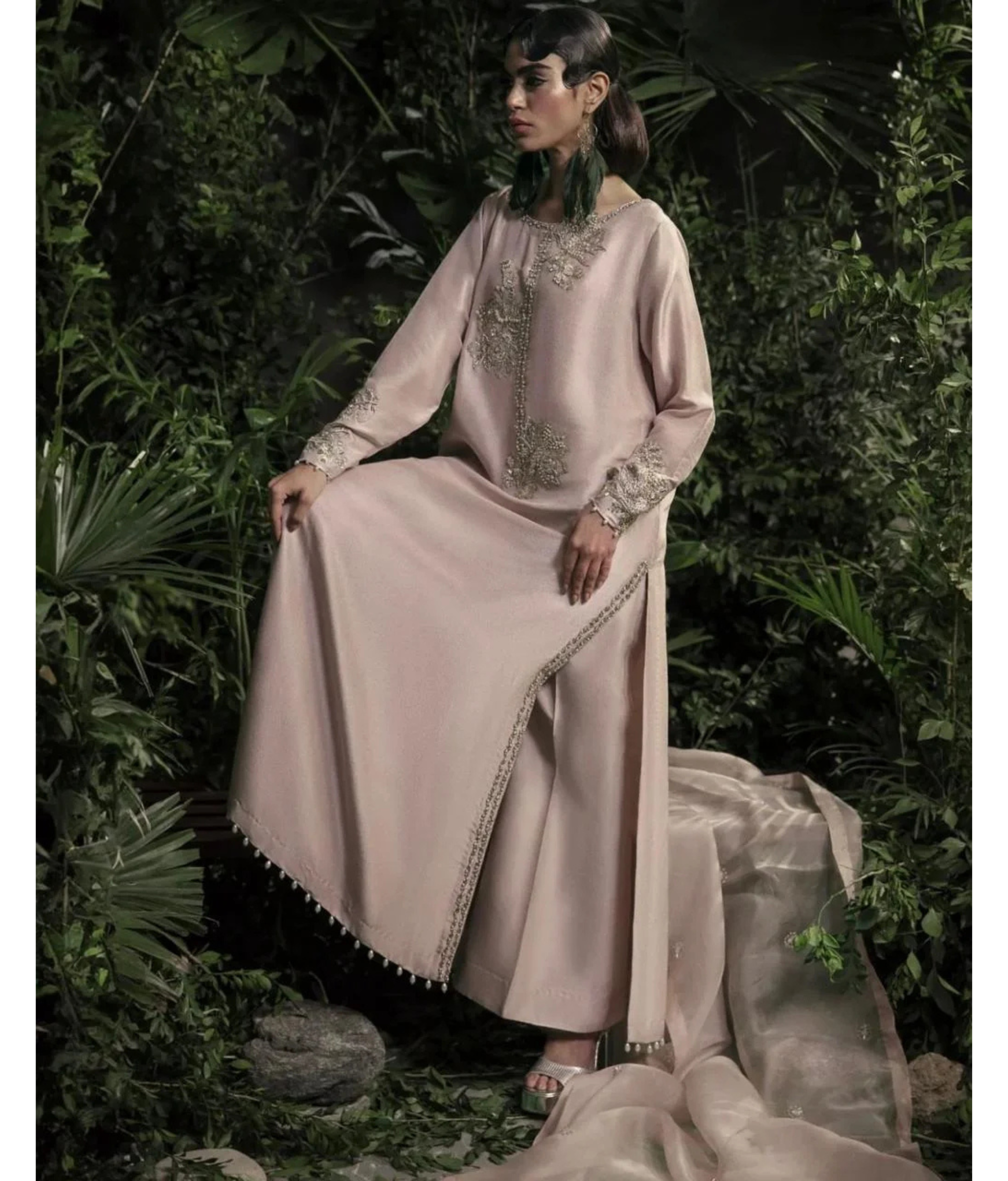 Luna By Mariam Malik Stitched 2 Piece Luxe Silk Pret Collection'2025-LUNA- Luxury Pret'24  - 14
