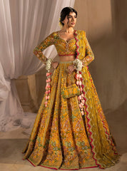 Anayra Amal - Henna - Yellow Lehenga Choli Bridal