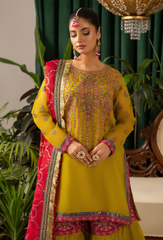 House Of Chiffon By Humdum Unstitched 3 Piece Luxury Formals Collection'2024-D06