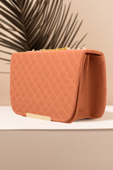 Fineur Shoulder Bag  Quilted Charm - Bronze