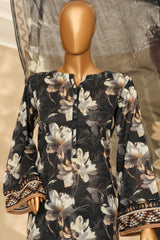 HZ Stitched 3 Piece Chikankari Cambric Collection'2025-LPK-3P-522