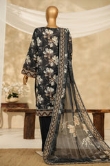 HZ Stitched 3 Piece Chikankari Cambric Collection'2025-LPK-3P-522