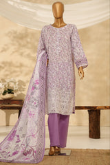HZ Stitched 3 Piece Chikankari Cambric Collection'2025-LPK-3P-525