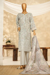 HZ Stitched 3 Piece Chikankari Cambric Collection'2025-LPK-3P-527