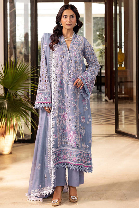 Motifz Unstitched 3 Piece Premium Emb Lawn Drop-01 Collection'2025-5302-Rosalie