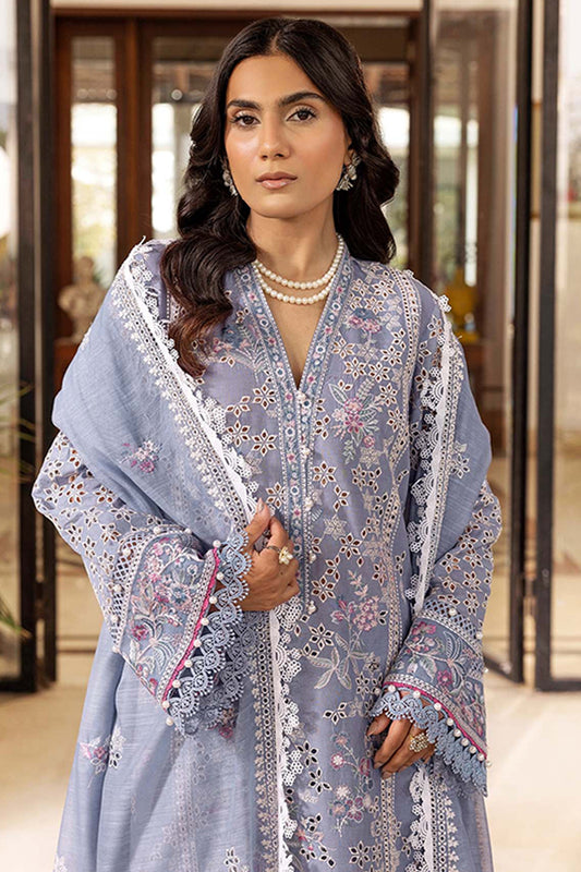 Motifz Unstitched 3 Piece Premium Emb Lawn Drop-01 Collection'2025-5302-Rosalie