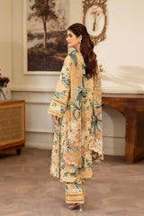 Summer Scent By Nine Needles Stitched 3 Piece Summer Collection'2025-Amber Lily-NP-03