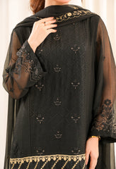 Zouj Unstitched 3 Piece Luxe Chiffon Edit Collection'2025-Midnight Charm