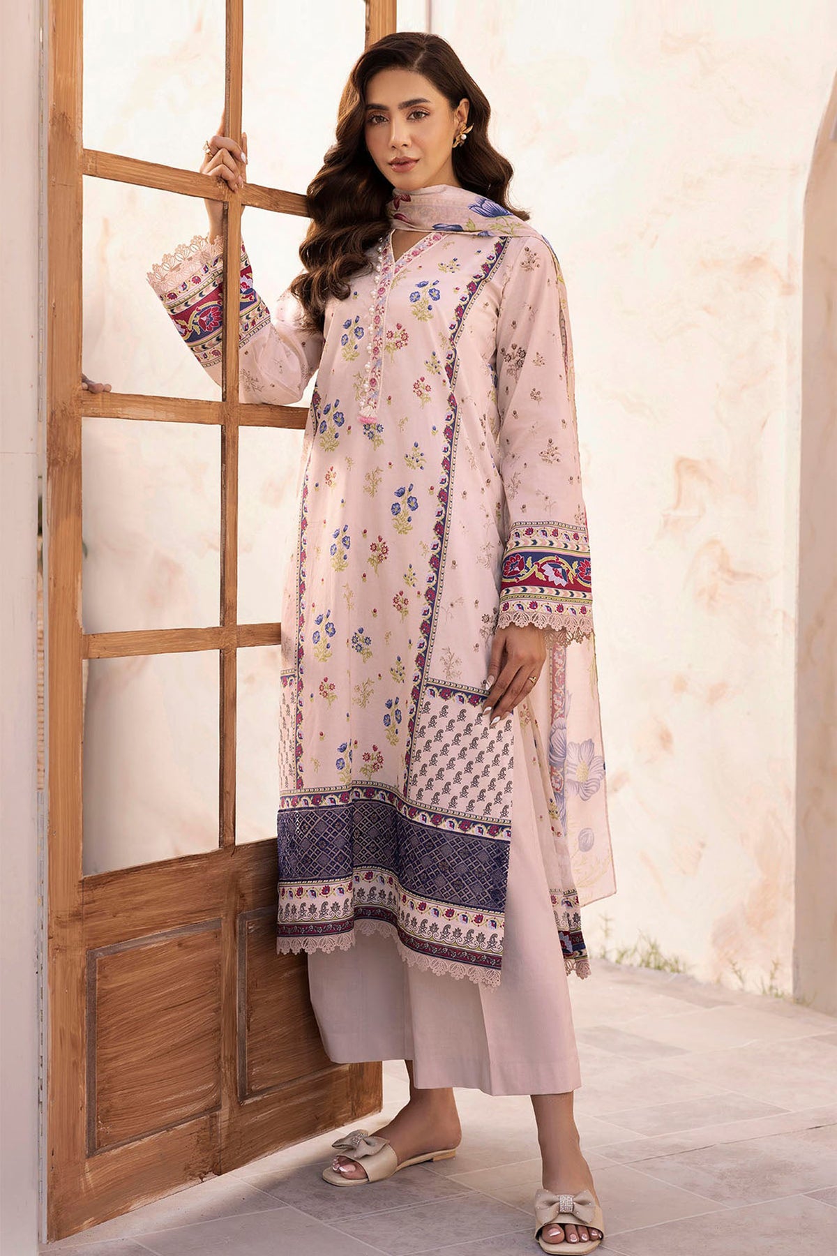 Umang By Motifz Unstitched 3 Piece Digital Printed Emb Lawn 2 Collection'2025-5414-RUYA