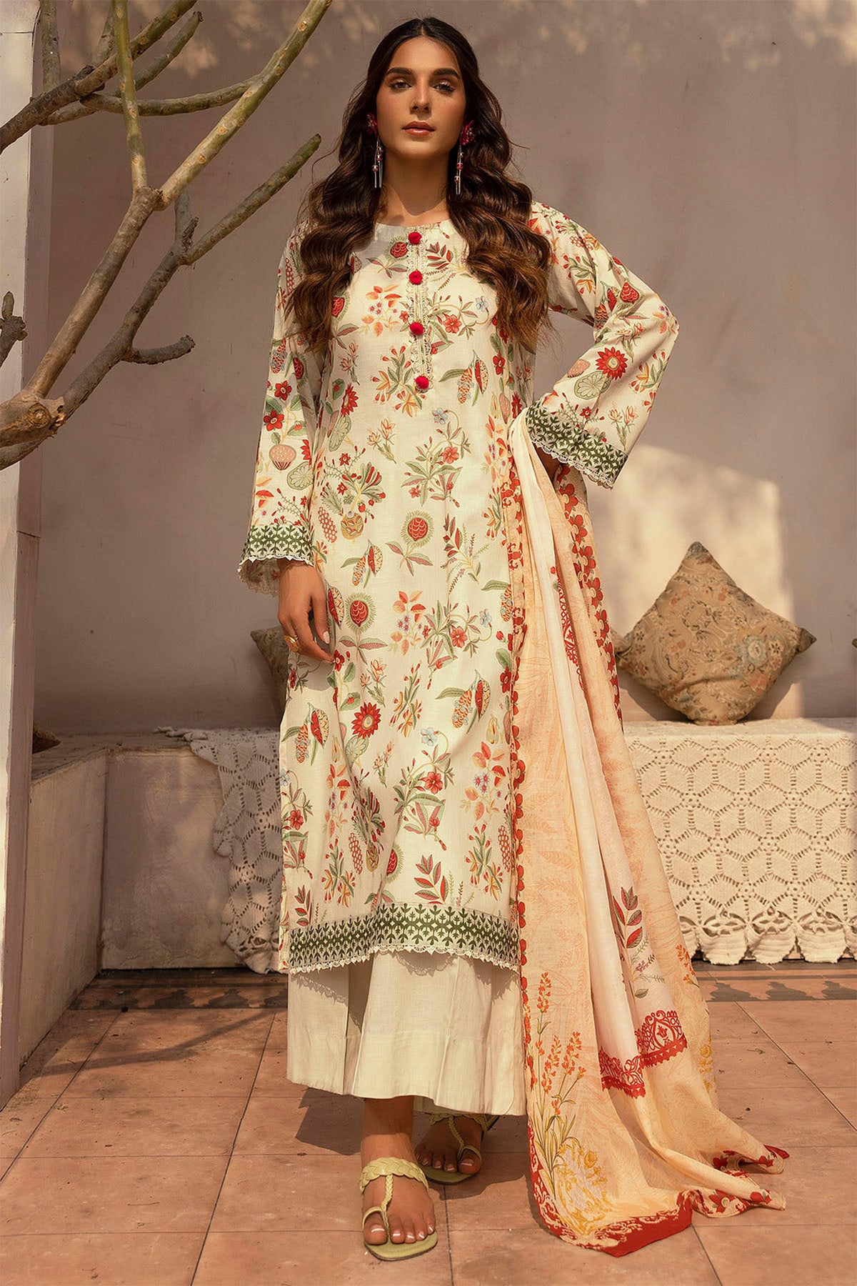 Rang By Motifz Unstitched 3 Piece Digital Printed Lawn Collection'2025-5435-Mia