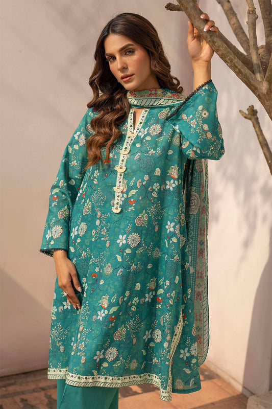 Rang By Motifz Unstitched 3 Piece Digital Printed Lawn Collection'2025-5437-Zoe