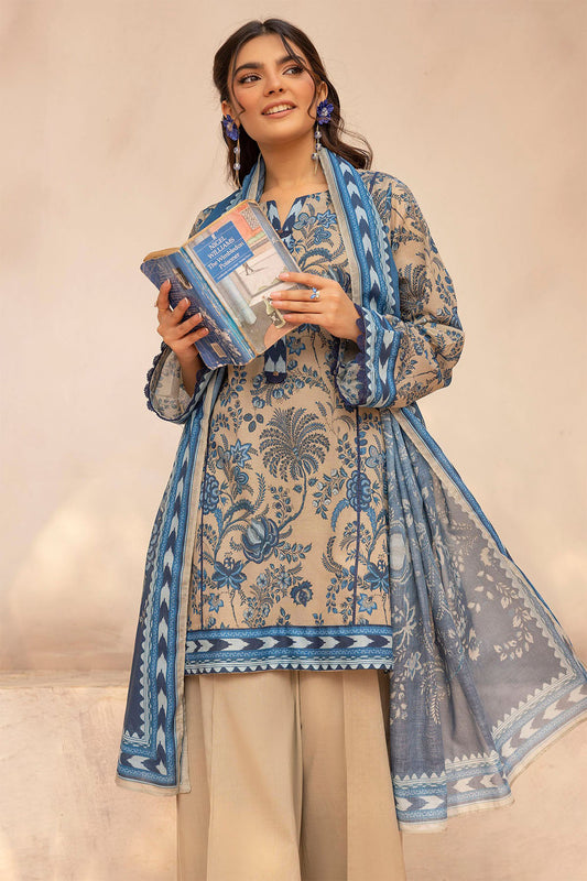 Rang By Motifz Unstitched 3 Piece Digital Printed Lawn Collection'2025-5449-Raha