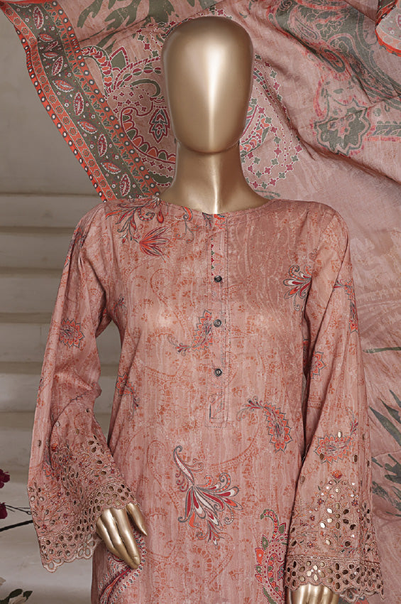 Aashkaar By HZ Stitched 3 Piece Emb Cotton Lawn Vol-07 Collection'2025-LPE-544