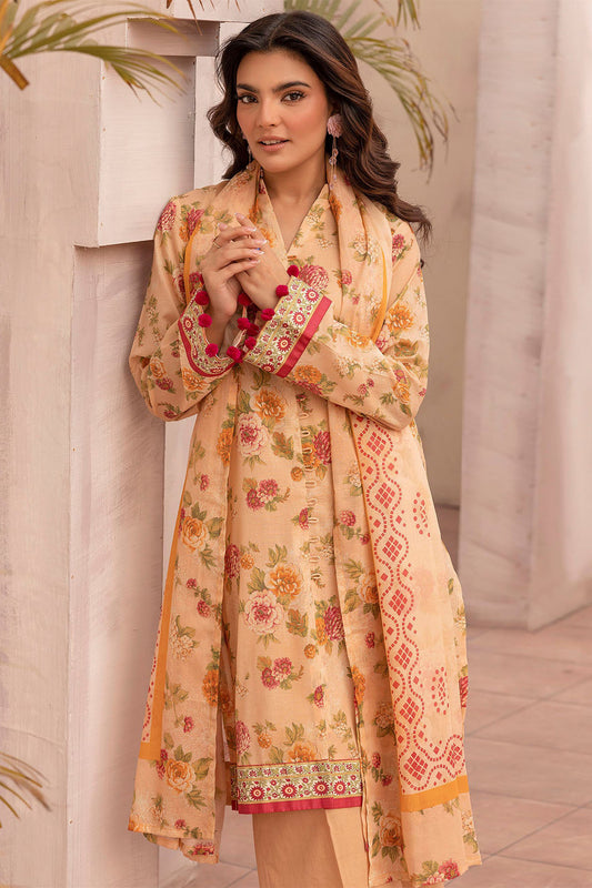 Rang By Motifz Unstitched 3 Piece Digital Printed Lawn Collection'2025-5450-Mina