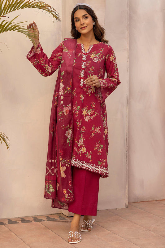 Rang By Motifz Unstitched 3 Piece Digital Printed Lawn Collection'2025-5454-Ciel