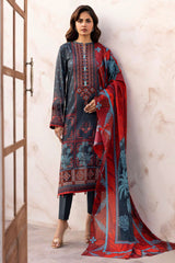 Motifz Unstitched 3 Piece Digital Printed Emb Lawn Collection-5465-Ewa