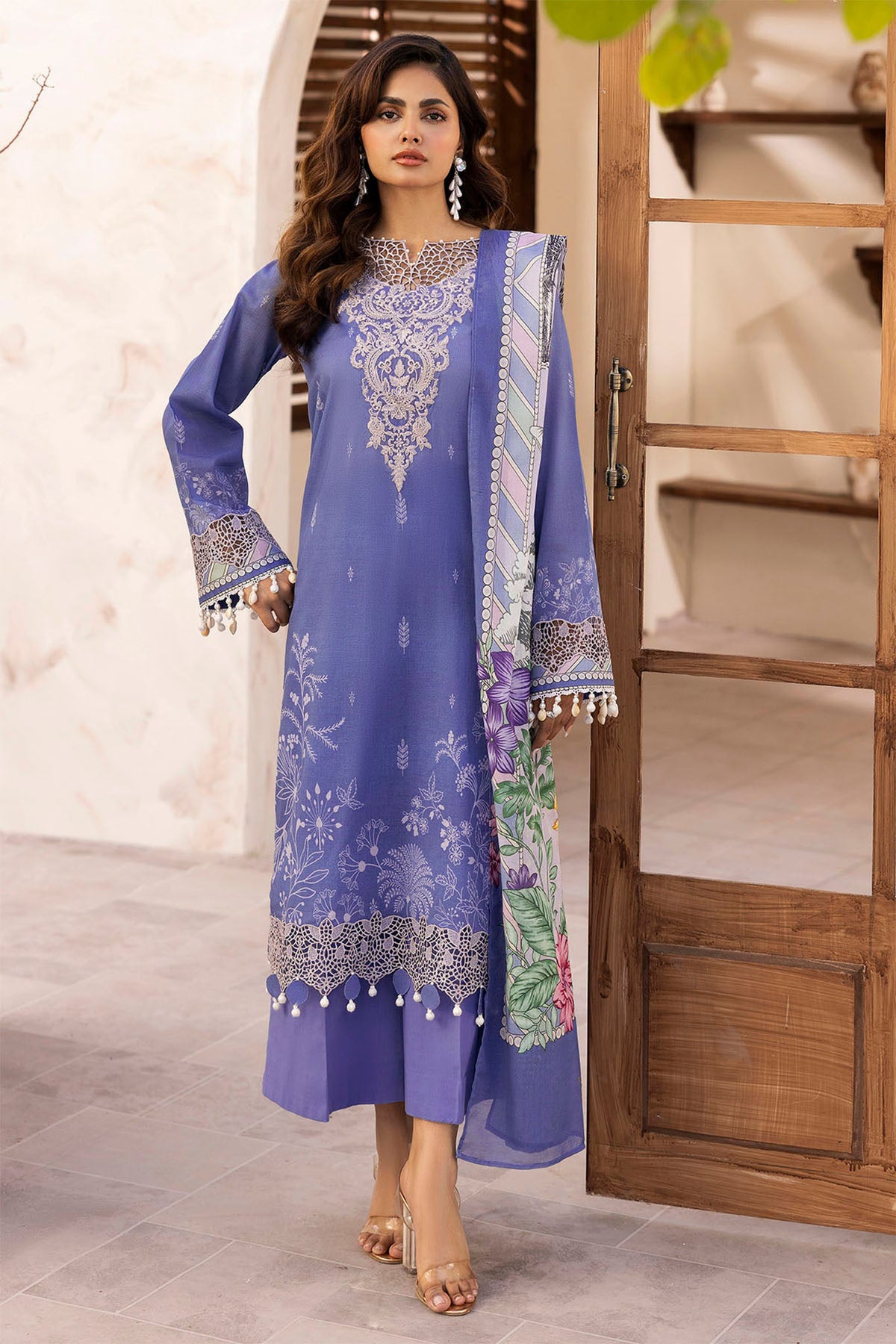 Umang By Motifz Unstitched 3 Piece Digital Printed Emb Lawn Collection'2025-5467-DANA