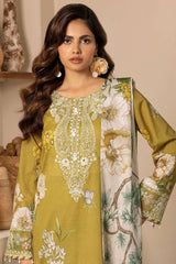 Motifz Unstitched 3 Piece Digital Printed Emb Lawn Collection-5468-Bloom