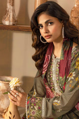 Umang By Motifz Unstitched 3 Piece Digital Printed Emb Lawn Collection'2025-5470-NANCY