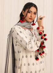 Zlooms 3 Pc Yarn Dyed Unstitched Suit - ZL25-C10-03