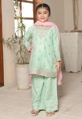 Gota Kinari By Shanzey Stitched 3 Piece Kids Festive Formals Collection'2026--SHK-5502-Mint