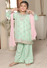 Gota Kinari By Shanzey Stitched 3 Piece Kids Festive Formals Collection'2026--SHK-5502-Mint
