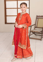 Gota Kinari By Shanzey Stitched 3 Piece Kids Festive Formals Collection'2026-SHK-5505-Rust