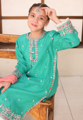 Gota Kinari By Shanzey Stitched 3 Piece Kids Festive Formals Collection'2026-SHK-5506-Sea Green
