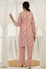 Aizal Stitched Embroidered Co Ords Collection'2025-ACO-550-Pink