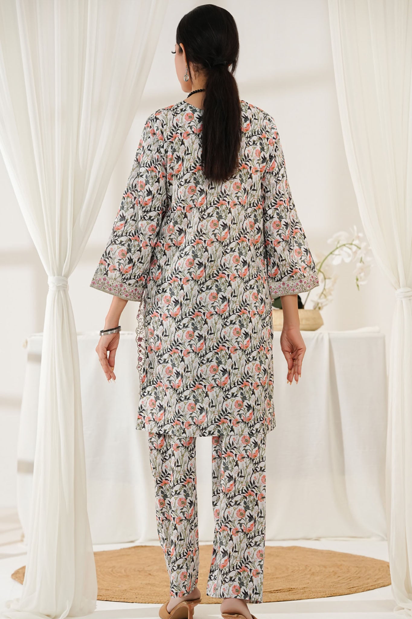Aizal Stitched Embroidered Co Ords Collection'2025-ACO-556-White