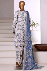 Malika By Sada Bahar Stitched 3 Piece Viscose With Farshi Shalwar Vol-02 Collection'2025-MVF-561-Skin