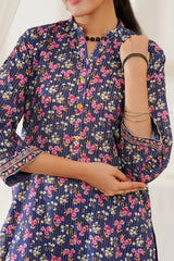 Aizal Stitched Embroidered Co Ords Collection'2025-ACO-562-Blue