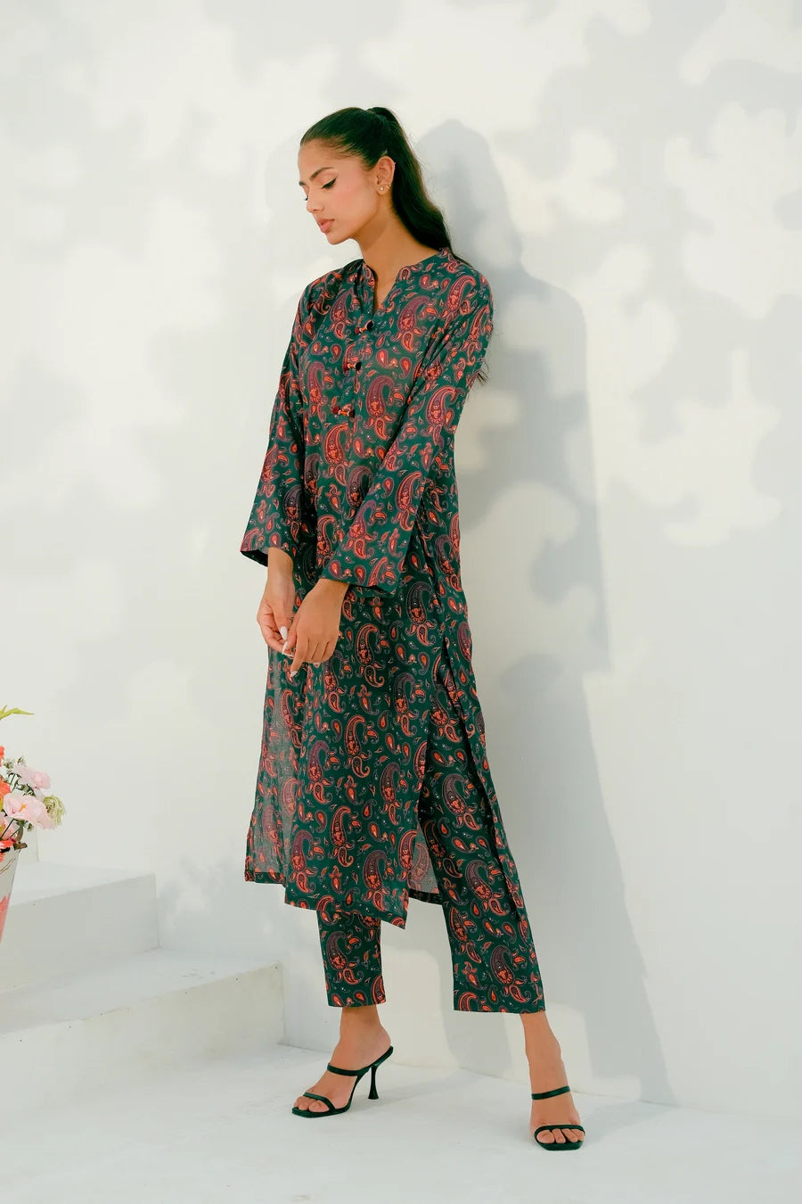 Dhaga Stitched 2 Piece Lawn Collection'2025-Matching separate 001