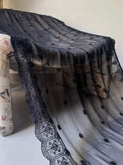 Deck Up Embroidered Chiffon Dupatta D#4