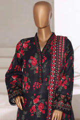 Malika By Sada Bahar Stitched 3 Piece Cutwork Khaddar Vol-01 Collection'2025-5739-Black