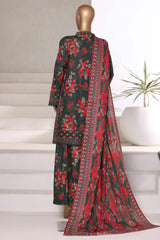 Malika By Sada Bahar Stitched 3 Piece Cutwork Khaddar Vol-01 Collection'2025-5757-Mehndi