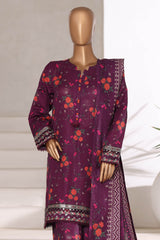 Malika By Sada Bahar Stitched 3 Piece Khaddar Vol-02 Collection'2025-MK-5759-Purple