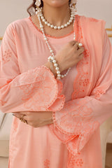 Mahveen By Pak Fabrics Stitched 3 Piece Chikankari Slub Lawn Collection'2025-CL-575
