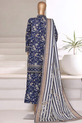 Malika By Sada Bahar Stitched 3 Piece Cutwork Khaddar Vol-01 Collection'2025-5787-Blue