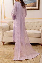 Mahveen By Pak Fabrics Stitched 3 Piece Chikankari Slub Lawn Collection'2025-CL-578