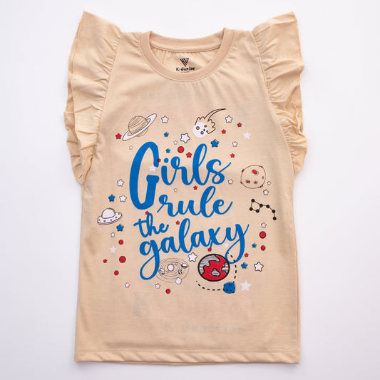 Kjunction Girls H/S T Shirt Code - ( Galaxy )