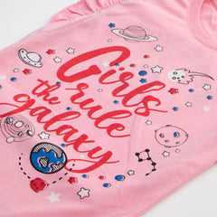 Kjunction Girls H/S T Shirt Code - ( Galaxy )