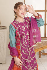 Eid Ki Khushiyan By Shanzey Stitched 3 Piece Kids Formals Suit-SHK-5903