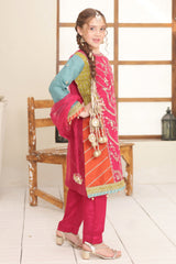 Eid Ki Khushiyan By Shanzey Stitched 3 Piece Kids Formals Suit-SHK-5904