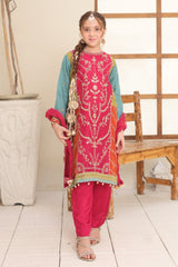 Eid Ki Khushiyan By Shanzey Stitched 3 Piece Kids Formals Suit-SHK-5904
