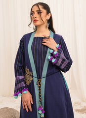Zlooms 3 Pc Yarn Dyed Unstitched Suit - ZL25-C10-04