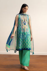Coco By Zara Shahjahan Unstitched 3 Piece Prints Drop Two Suit-5A-NAMI