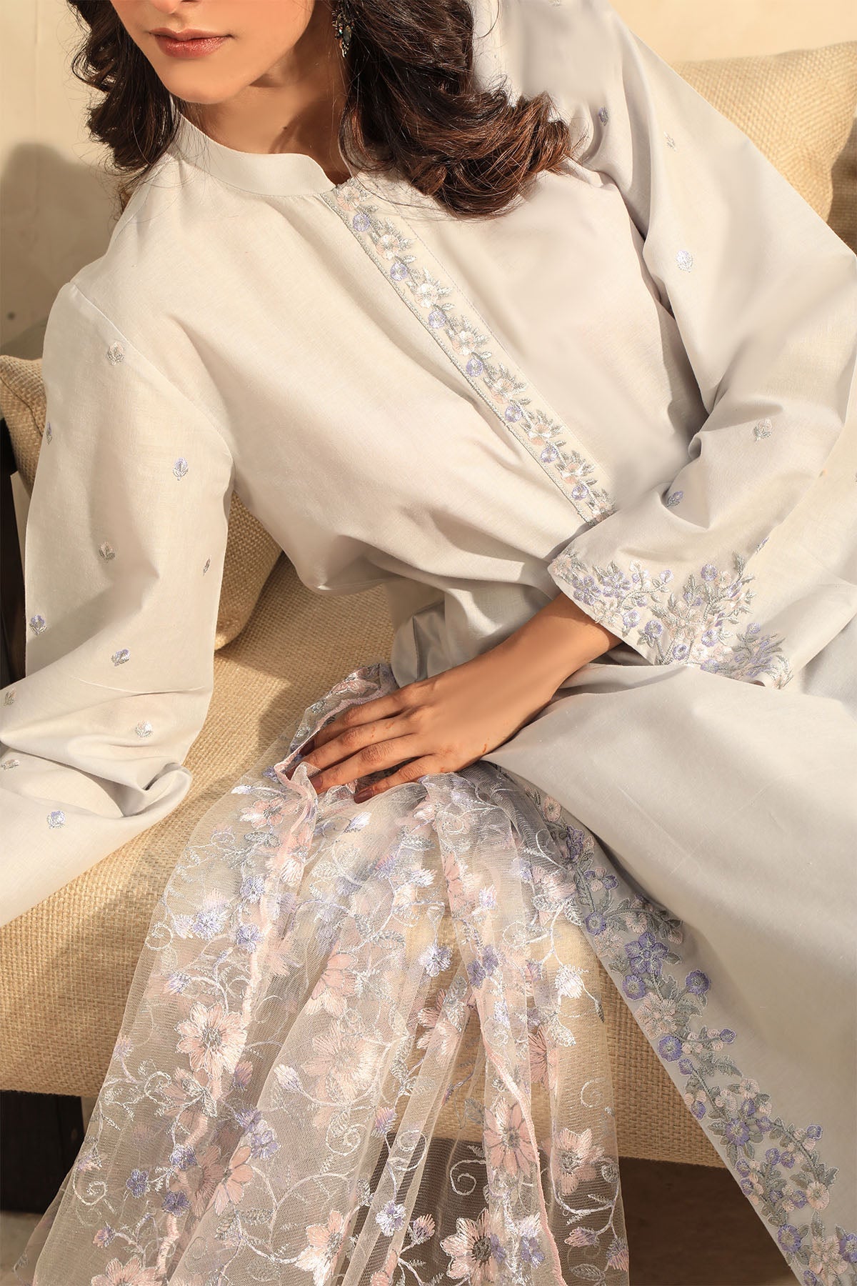 Najia Zia Unstitched 3 Piece Emb Lawn Collection'2025-Elegant