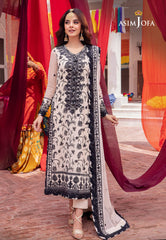 Asim Jofa Abresham '23 Ajab-02 Embroidered Chiffon 3 Pcs