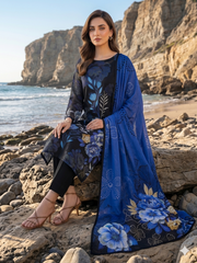 Dr Print 18 By Dr Haris Unstitched 3 Piece Lawn Suit-DPR-0154